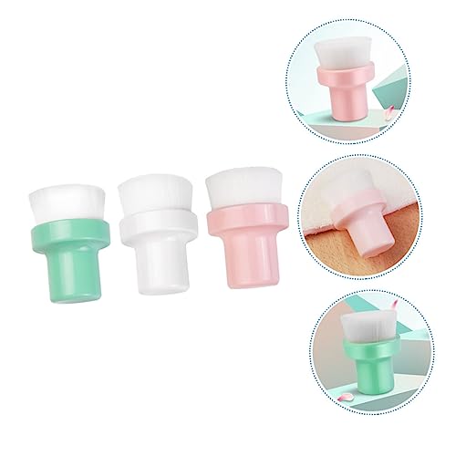 FRCOLOR 3 Pçs Esfoliante Escova De Limpeza Escova De Silicone Esfoliante Facial Escova De Limpeza Fa