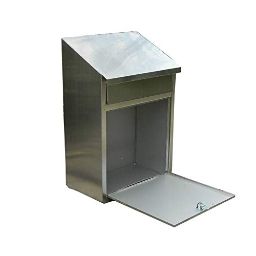 Preisvergleich Produktbild JINDEN Outdoor-Wand-Edelstahl-Briefkasten Standard Vertical Style Sicherheitsschließbar Large Spaces Suggestion Box