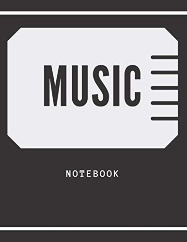 Music Notebook in Five Lines: Staff Notebook, Journal, Diary (17.5''-x-11.25'')