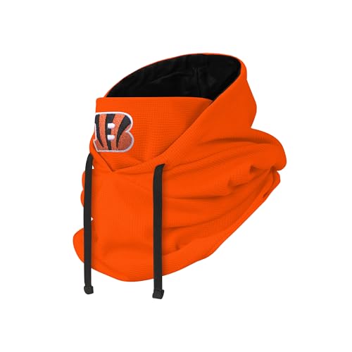 FOCO NFL unisex-adult Nfl Team Logo Waffle Drawstring Winter Cap Hooded Gaiter Balaclava Face Cover2