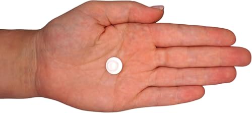 Image of (Pack of 20) White Plastic Hole Plugs 0.51 inch x 0.31 inch (13 x 8 mm), Drill Hole Cover Caps, Furniture Hole Plug, Screw Hole Plugs