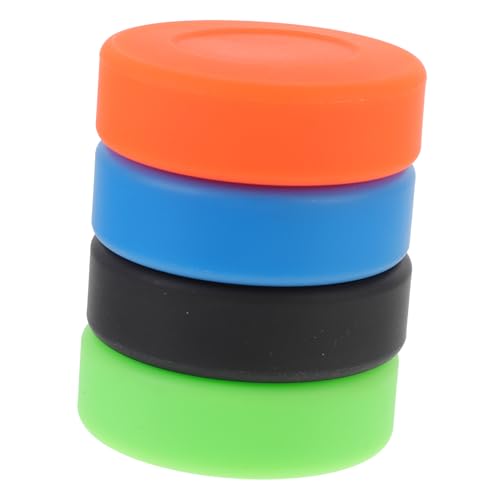 GALPADA Roller Hockey Training Puck 4 Pack PVC Puck for Practicing Practicing Supplies
