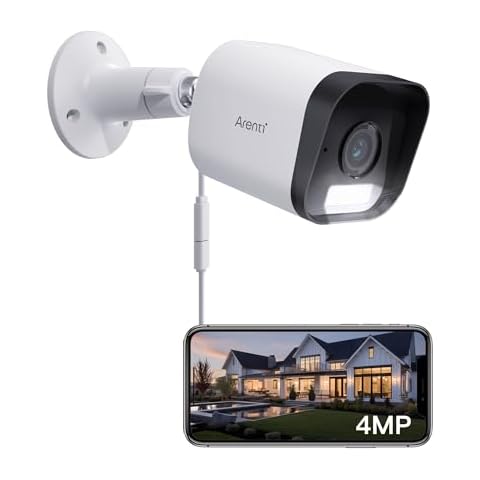 ARENTE 2.5K Outdoor Security Camera with Spotlight Cover