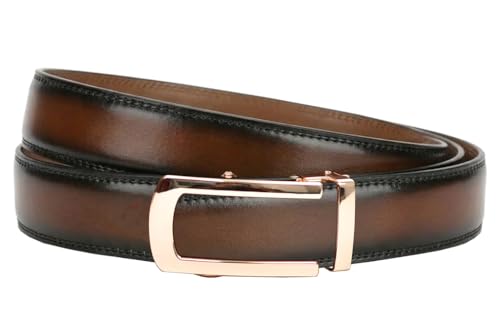 Image of WildHorn Men's Genuine Leather Belt for Men| Premium Auto-Lock Buckle | Adjustable up to 48 inch | Formal & Casual Wear | Micro-Adjust Fit | Stylish Gift Box Included