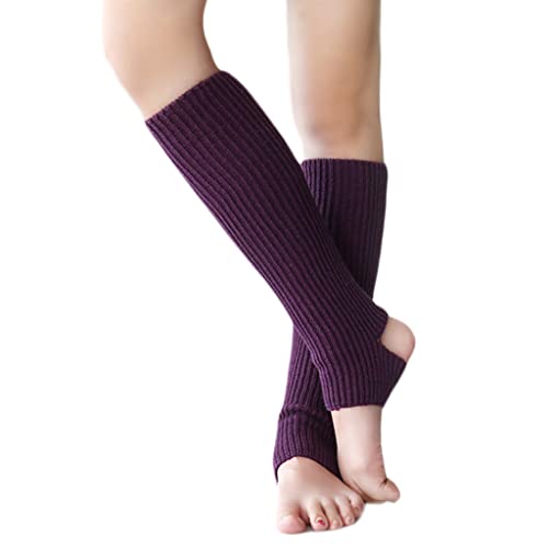 Women Girls Ballet Dance Leg Warmers Ribbed Knit Latin Socks