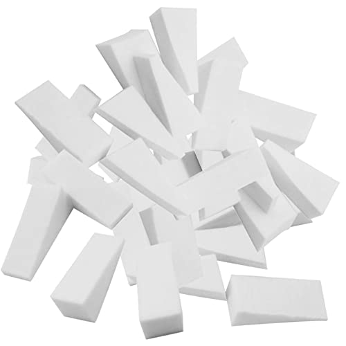Rpanle Lot de 30 Éponges Maquillage, Éponge de Maquillage en Forme de Triangle, Éponges triangulaires pour poudre, mascara, crème et fond de teint