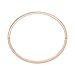 Michael Kors Women's MK Logo Pink and Rose Gold-Tone Brass Bangle Bracelet (Model: MKJH0025D791)