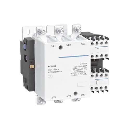 Contacteur NC2 AC bobine DC NC2-150/4 JZ380V pour circuit industriel triphasé