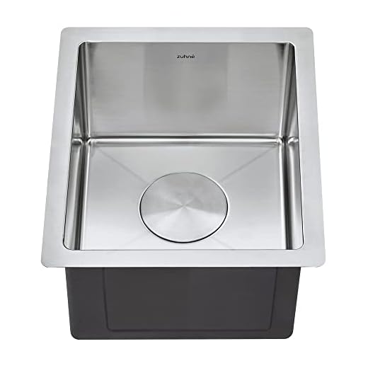 Modena Undermount Bar and RV Sink, 16-Gauge Stainless Steel (13 x 15 Small)