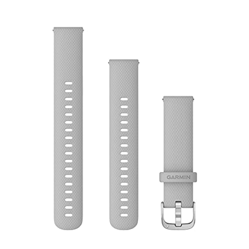 GARMIN Venu2S 交換用バンド Quick Release バンド 18mm Mist Gray Silicone / Silver