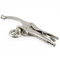 Niejgay Holzhalter Schraubstockklemme, Silber, Metall, Holzbearbeitungsprofis, Feststellzange, 2.5 cm Kiefentiefe, 2-3/4 max. Kieferöffnung, 25 cm Länge, 5 cm Höhe, 2E+1 cm Breite