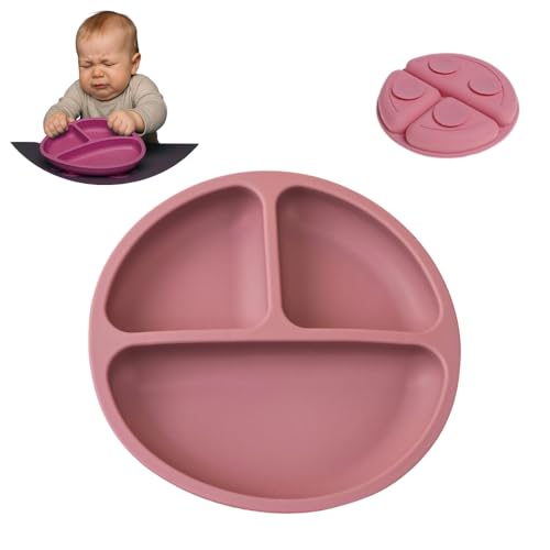 Prato para Bebê de Silicone com Ventosas para Fixação Livre De BP...