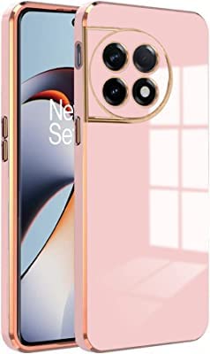 Apurb Store for OnePlus 11R 5G Plating Square Gold Frame Phone Case Luxury Soft Silicone Back Cover for OnePlus 11R 5G (Pink) (B0C1T7R5SX) Amazon Price History, Amazon Price Tracker