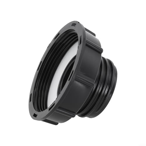 Eawfgtuw Adattatore IBC 80mm per ridurre S60x6 IBC Connettore serbatoio per IBC Contenitori 1000L Serbatoio Acqua Piovana Raccordo Plastica Nero Filettatura Convertitore Adattatore