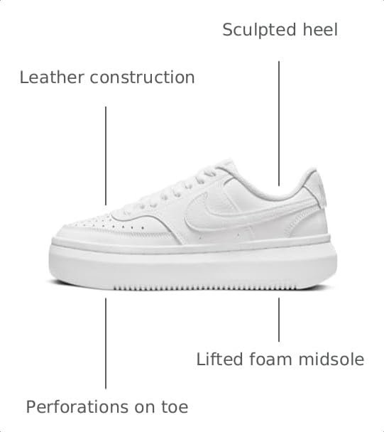 Image of Alta Court Vision Nike Womens Lifestyle Shoes (White)