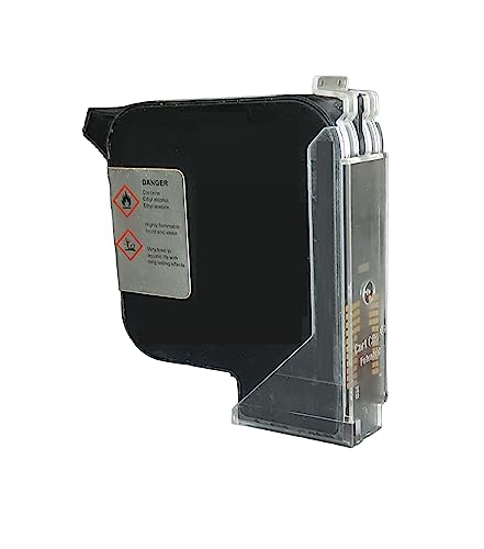 BP BLUE POWER 25MM W3T10B Inkjet Printer Cartridge (Black 2590 Solvent Print Cartridge) Black Ink Cartridge