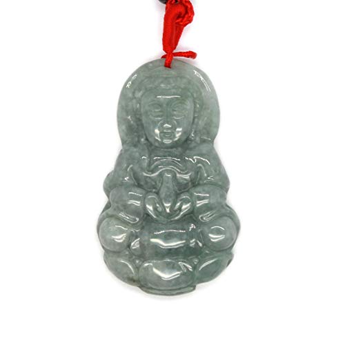 Pendentif Guanyin en jadéite naturelle contre le stress pour retrouver le calme