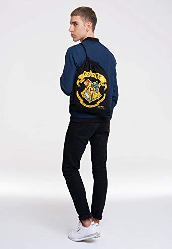 Logoshirt® Harry Potter I Hogwarts I Logo I Gymtas I Trekkoord tas I Gym rugzak I Bedrukt I AZO-free I Stevig koord I zwart I Gelicentieerd ontwerp - Image 4