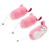 CORHAD 3pcs Plush Mice Cat Toys Interactive Chew Toys for Indoor Cats Soft Mouse Shape for Boredom Relief and Exercise for Kittens and Playful