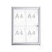 Produktbild Maul 6973408 Schaukasten Advanced, Infokasten Außenbereich, 4 x A4, Magnetisch, Abschließbar, 69,2x51,8x3,5 cm (HxBxT), Silber