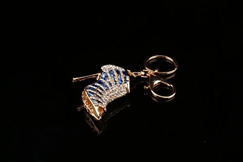 Yosoo High-Heeled Shoe Keychain, Creative Fashion Refinement Hollow Shoes Keyring, Keyfob Crystal Rhinestone Decoration Chain #TOP6