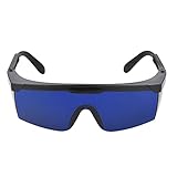 Geevorks Gafas de Seguridad ópticas con Pata Telescópica 190-540nm Gafas de Protección de Seguridad Gafas con Bolsa de Tela de Almacenamiento y Caja Rígida