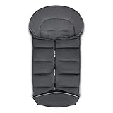 ABC Design Winterfußsack Fashion Design - gepolsterter Fußsack für kühlere Temperaturen - variable Anpassung an den Gurt des Kinderwagens - Farbe: storm