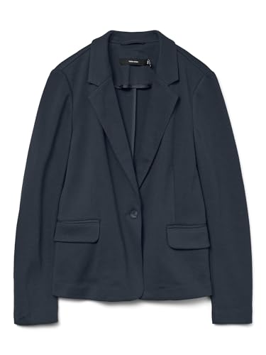 VERO MODA Damen Vmjulia Dnm Noos Blazer, Total Eclipse, 38 EU