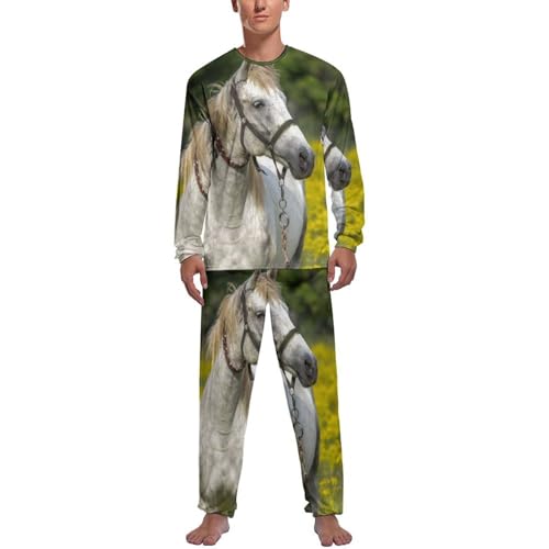 Pyjama homme Cheval Blanc chaud pour vos moments de détente et soirées cocooning