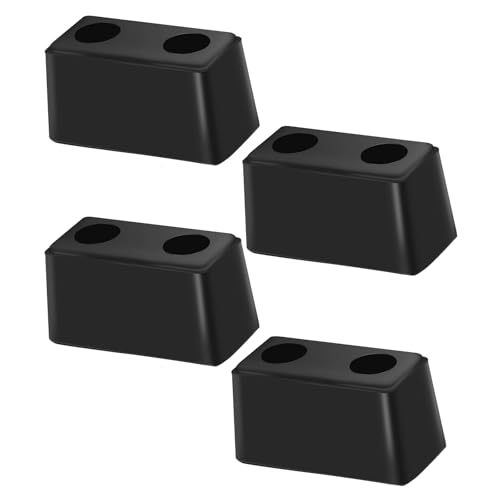 4-Pack Guards Dock Buffers– 6x3x3Inch Heavy Duty Rubber Bumper Block Perfect for Truck Rear, Chassis, Flatbed Trailers, Reefer, Boat, Marinas & etc （4502-1276）