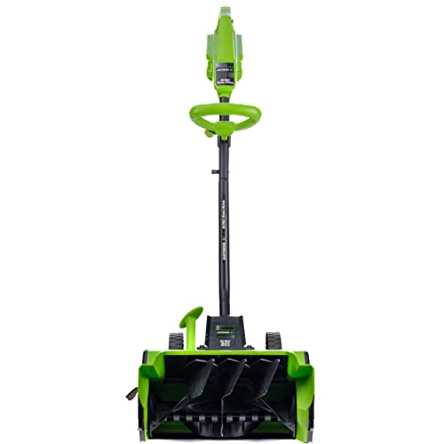 Earthwise SN74016 40-Volt Cordless Electric Snow Shovel, Brushless Motor, 16-Inch width, 300lbs/Minute (Battery and Charger Included)