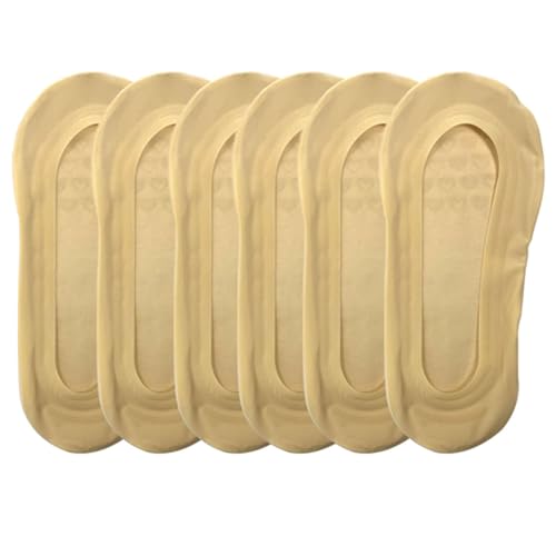 6 Pairs No Show Socks Women Ultra Low Cut Liners Non Slip Footies for Flats 9-11 Footies Loafer Boat Liner Ultra Low Cut Girls Cut Non Slip Invisible Liner Socks Non Slip Hidden for Flats Boat Summer