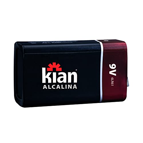 Bateria 9V Blister C/1 Kian, Preta