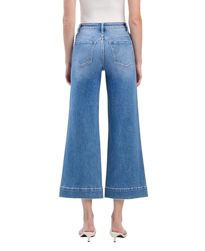 Flying Monkey High Rise Crop Wide Leg Jeans F59113