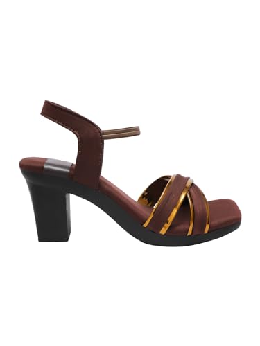 Image of Selfiee Cross Strap Block Heels Perfect for Every Occasion, Elegant Party Heel Sandals for Women & Girls