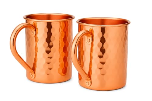 2activelife Pure Copper Mug Handmade of 100% Pure Thick Copper