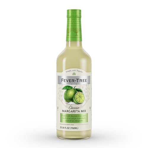 Fever-Tree Margarita Mix - Premium Quality Mixer - Cocktails & Mocktails - Craft & Batch Drink Mix – Naturally Sourced Ingredients - Non Alcoholic - 750 ML Glass Bottle