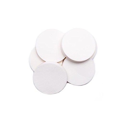 The Crème Shop Korean Beauty Cosmetic Sponge, Compact Design Blending Blush Edge Cut Powder and Creams Blemish Technology Smooth Flawless - Lush & Plush 6 Round Cosmetic Sponges