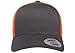 Yupoong YP Classics Retro Trucker Cap, Charcoal/Neon Orange, OSFA