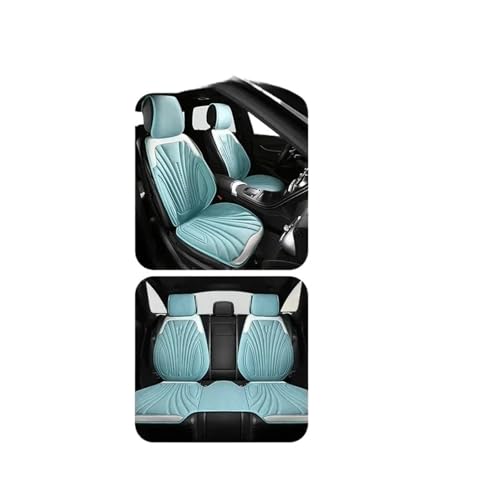Housse siège voiture universelle toutes saisons en cuir bleu respirant pour auto et camionnette