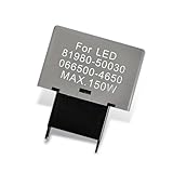 Slykew 1 PC 8-pin Car LED Flasher Replacement, Adjustable Durable Vehicle Turn Signal Light Bulbs Flasher Accessories, Universal Automotive Variable Frequency Modulator for Truck SUV Car (Gray)