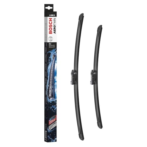 Image of BOSCH 3397007696 AeroTwin Wiper Blade Combo Pack - Set of 2 (22 inch & 18 inch) | Driver and Passenger Side Original Equipment Replacement Blades