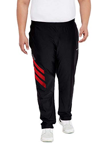 Bigbanana Big & Tall Men's Regular Fit Trackpants (5X-Large Black)