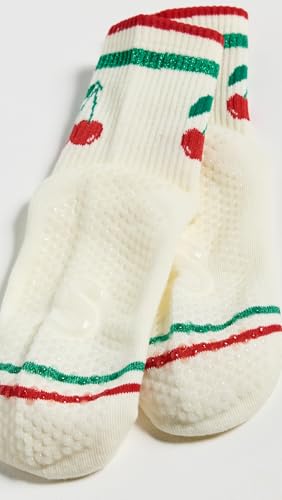 Women's Cherry Grip Striped Crew Socks3