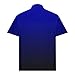 Mens Polo Shirts Short Sleeve Gradient Color Gym Workout Golf T-Shirt Casual Fashion V Neck Button Down Trendy Tops