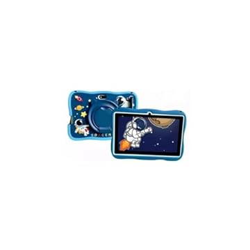 Tablet kids Infantil Astronauta A15 Android 13.0 Caneta Touch 7 Pol 64GB-ROM 4GB-RAM Quad Core (Azul)