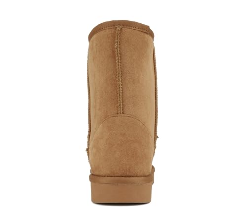 Soda “Kuron” ~ Women Round Toe Lug Sole Low Flatform Sherpa-lined Ankle Boot3