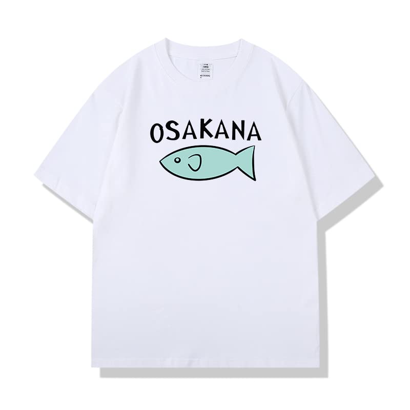 Amazon.co.jp: 魚 Tシャツ メンズ カジュアル OSAKANA 半袖 面白い