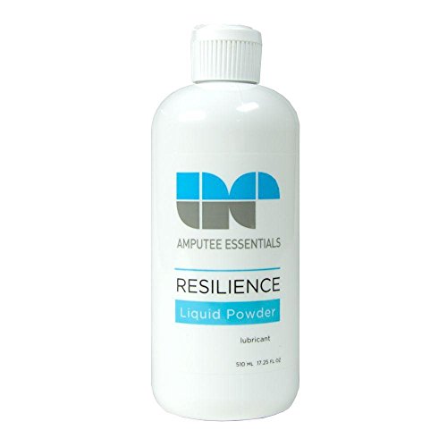 Amputee Essentials Resilience Liquid Powder, Lubricant, Anti-Friction, 17 oz (502.75 ml) Bottle