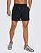 CRZ YOGA Men's Linerless Workout Shorts - 5'' Lightweight Quick Dry for Running Sports Athletic Gym with Pockets Black X-Large
